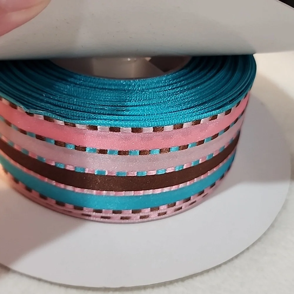 3 Rolls Kirkland Wire-edged Ribbon, 1-1/2